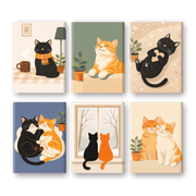 Cozy Cats Collection - Paint by Numbers Kit
