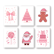 Pink Christmas Delight Mini Set - Paint by Numbers Kit