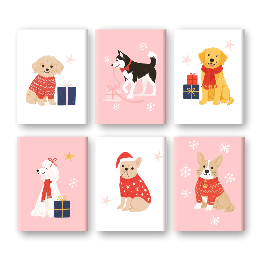 Winter Dogs in Miniature - Paint by Numbers Kit
