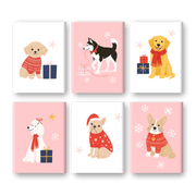 Winter Dogs in Miniature - Paint by Numbers Kit