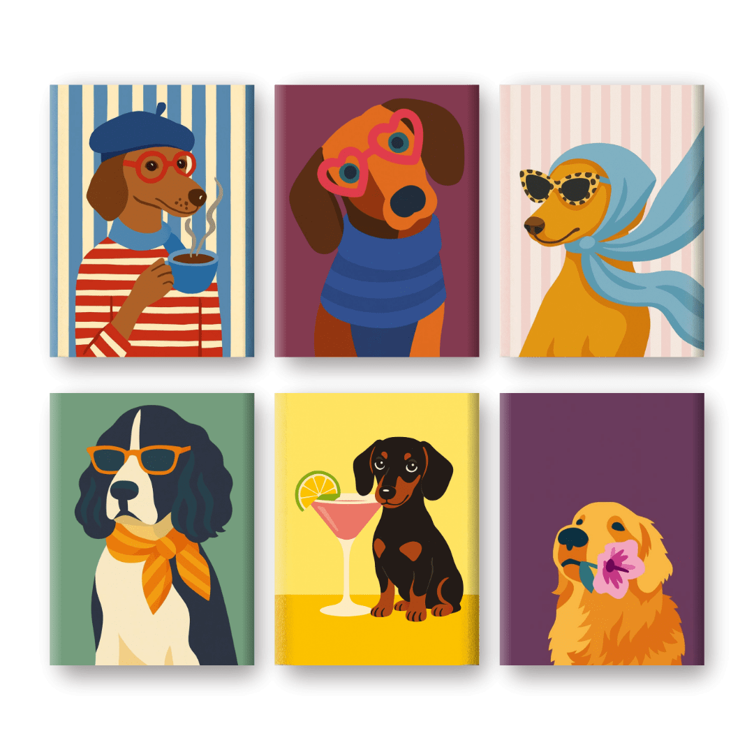 Fabulous Dog Portraits - Paint by Numbers Kit