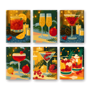Festive Spirits Mini Art Set - Paint by Numbers Kit