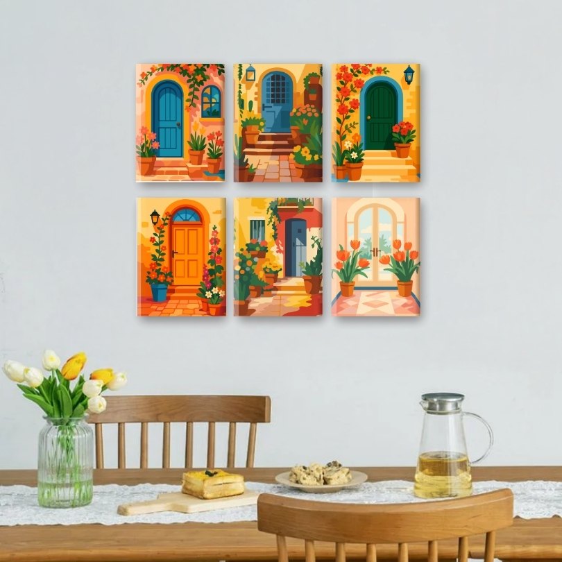 Colorful Doors & Blooms - Detail 2