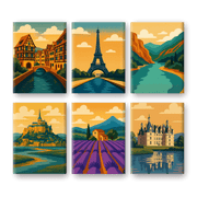 French Countryside Views - Paint by Numbers Kit