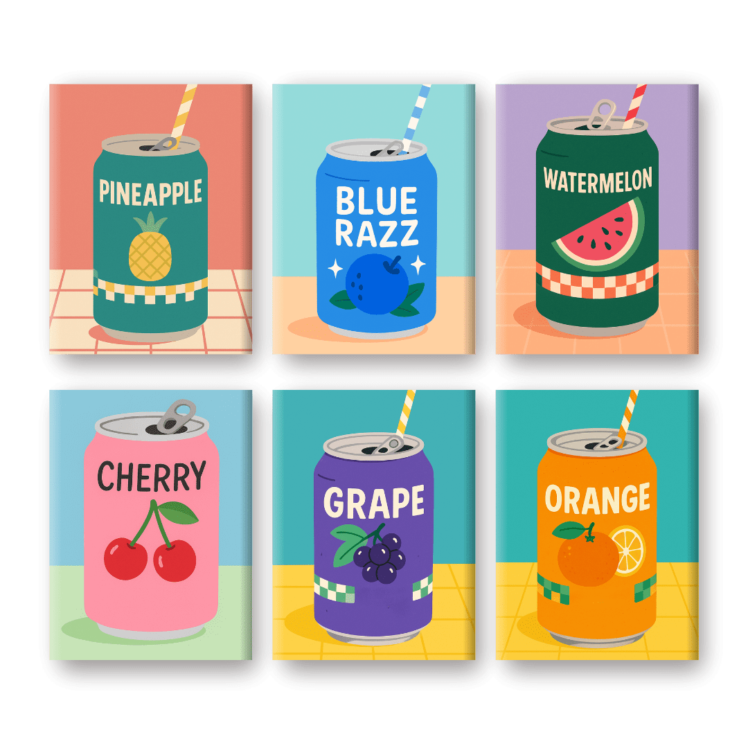 Fruity Soda Splash - Paint by Numbers Kit