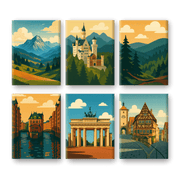 German Scenic Horizons - Paint by Numbers Kit