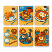 World Breakfast Feast - Paint by Numbers Kit