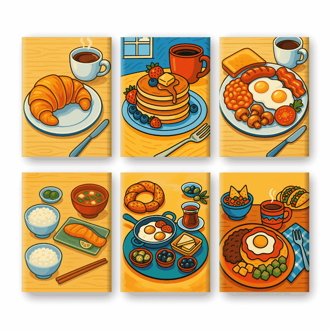 World Breakfast Feast - Paint by Numbers Kit