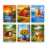 Scenic Horizons Mini Paintings - Paint by Numbers Kit