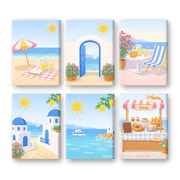 Sunny Greek Isles Mini Set - Paint by Numbers Kit