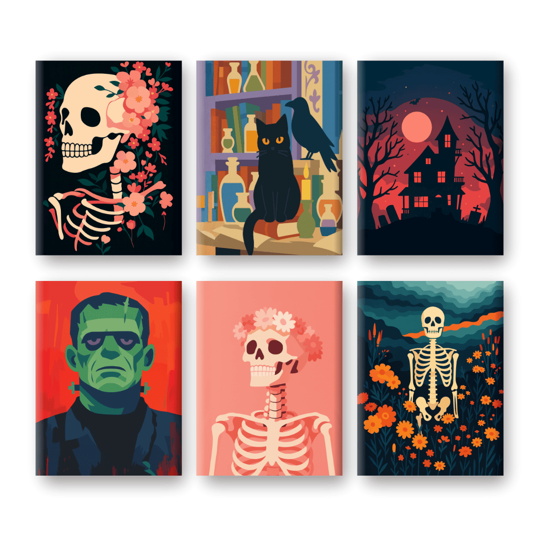 Spooky Night Miniatures - Paint by Numbers Kit