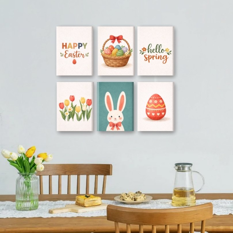 6 Mini Paintings - Easter Happiness - Detail 2