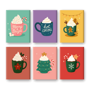 Warm Hot Chocolate Holiday Mini Set - Paint by Numbers Kit