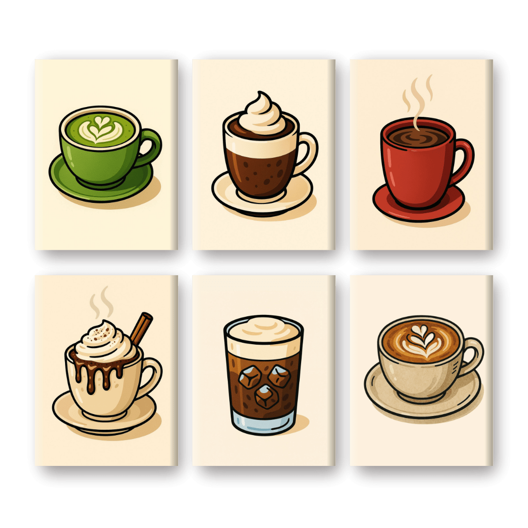 Warm Drinks & Cozy Vibes - Paint by Numbers Kit