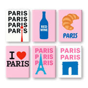 Parisian Cheers & Bows - Paint by Numbers Kit