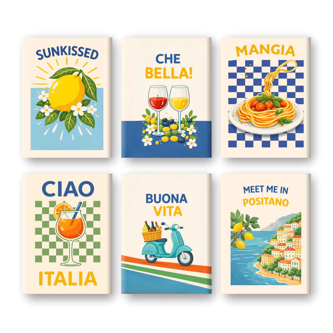 Italian Sun-Kissed Moments Set - Paint by Numbers Kit