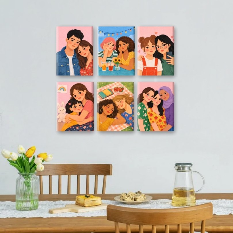 Cherished Moments | Mini Paintings Set - Detail 2