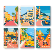 Vivid Motorscape Mini Art - Paint by Numbers Kit