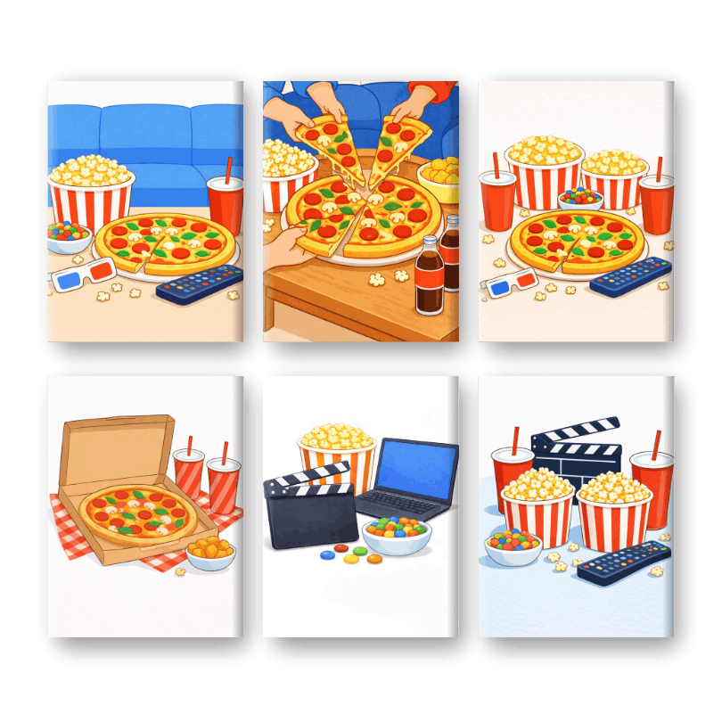 Movie Night Magic - Paint by Numbers Kit