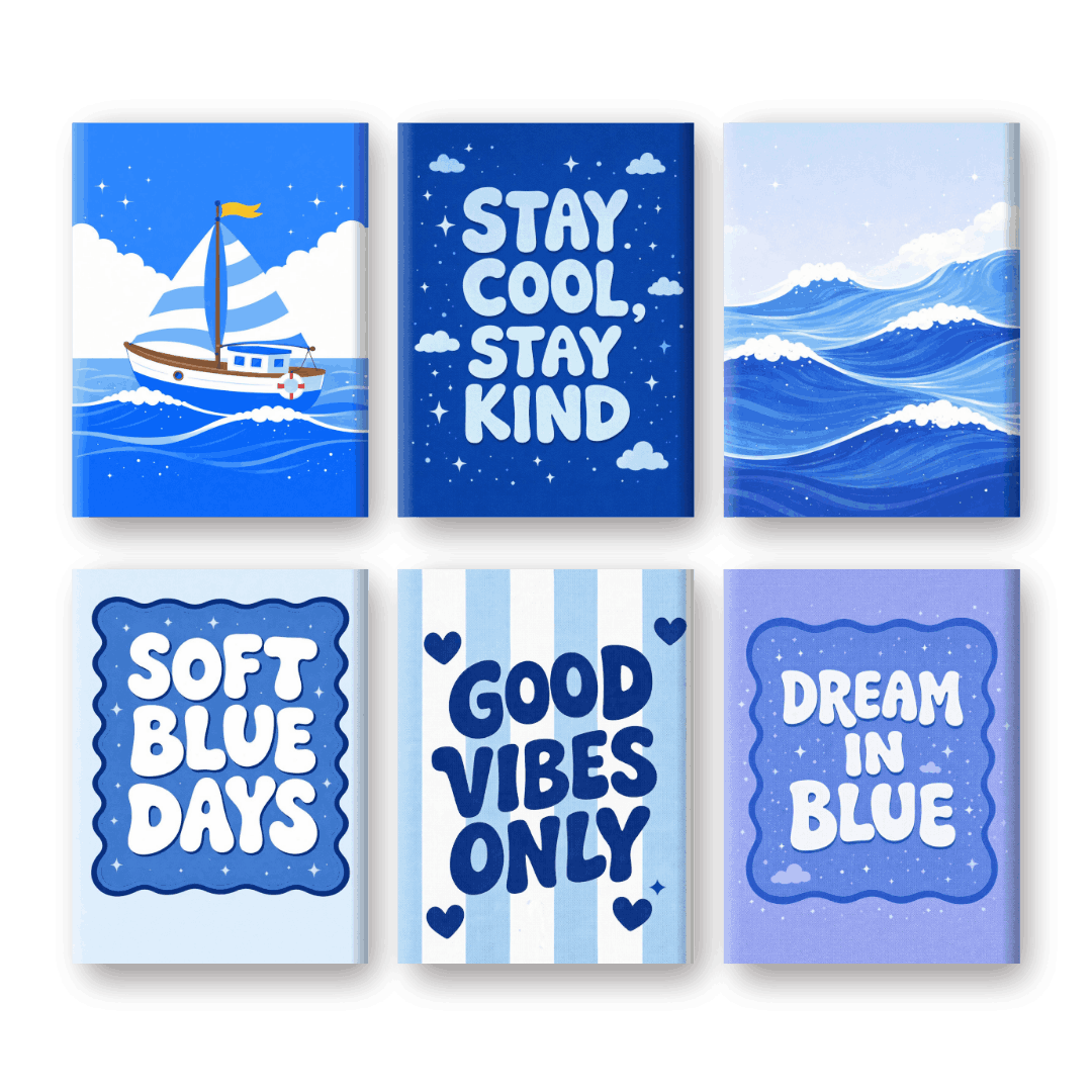 Ocean Dreams: Mini Paintings - Paint by Numbers Kit
