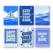Ocean Dreams: Mini Paintings - Paint by Numbers Kit