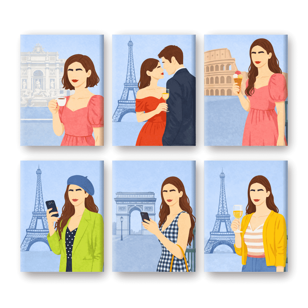 Parisian Vibes & Landmark Moments - Paint by Numbers Kit