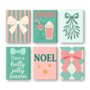 Whimsical Pastel Christmas Mini Set - Paint by Numbers Kit