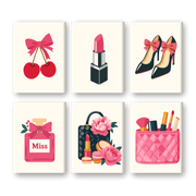 Elegant Pink Accessories - Paint by Numbers Kit