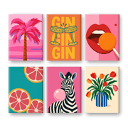 Vibrant Pop Art Mini Collection - Paint by Numbers Kit