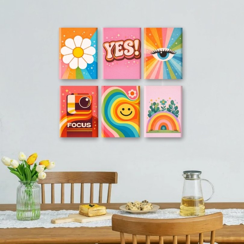 Retro Joy: Colorful Mini Art - Detail 2