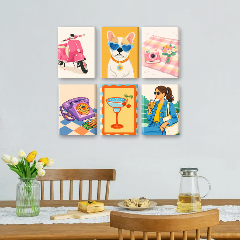 Retro Vibes Mini Art Set - Detail 2