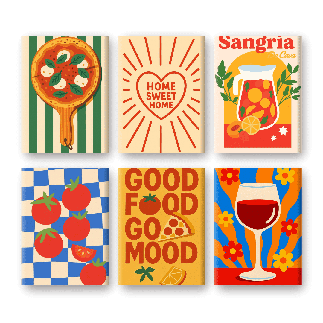 Sangria & Pizza Party - Paint by Numbers Kit