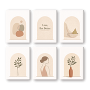 6 Mini Paintings - Simple Elegance - Paint by Numbers Kit