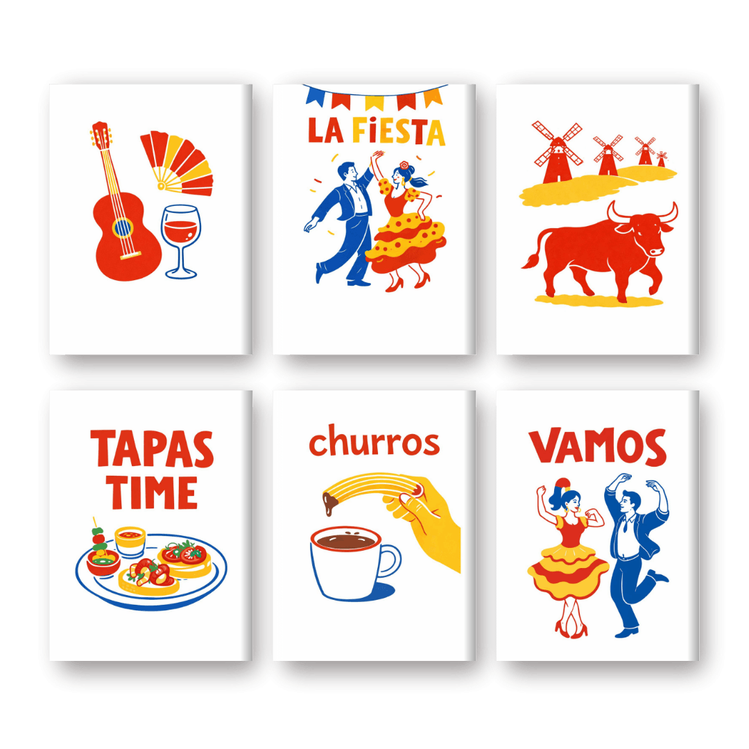 Spanish Fiesta: Mini Paintings - Paint by Numbers Kit
