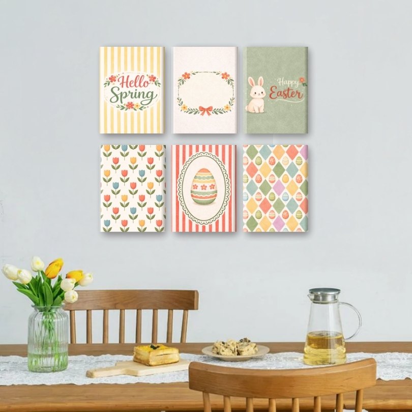 6 Mini Paintings - Springtime Joy & Easter - Detail 2
