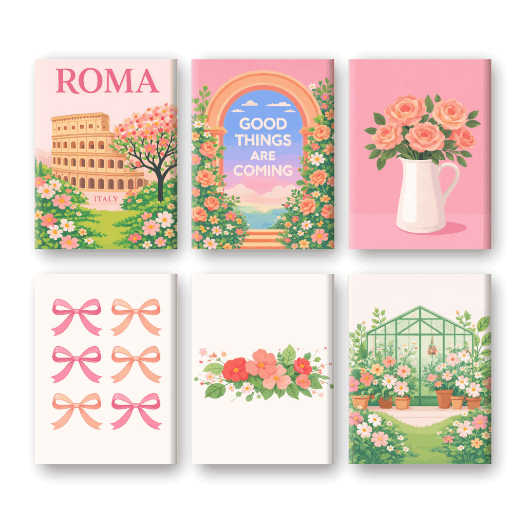 Rome in Bloom: Spring Mini Set - Paint by Numbers Kit