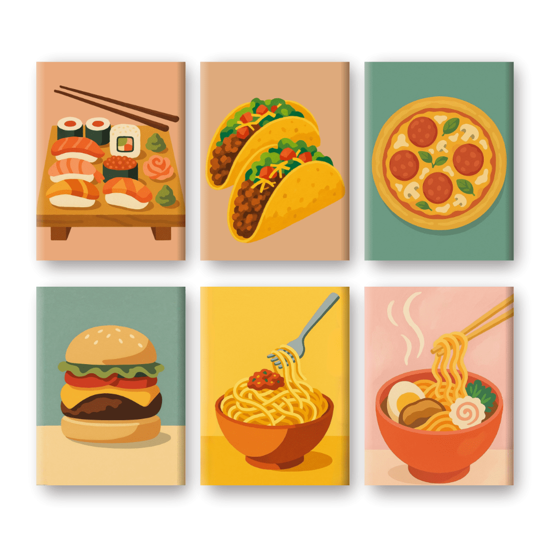Street Food Fiesta - Paint by Numbers Kit