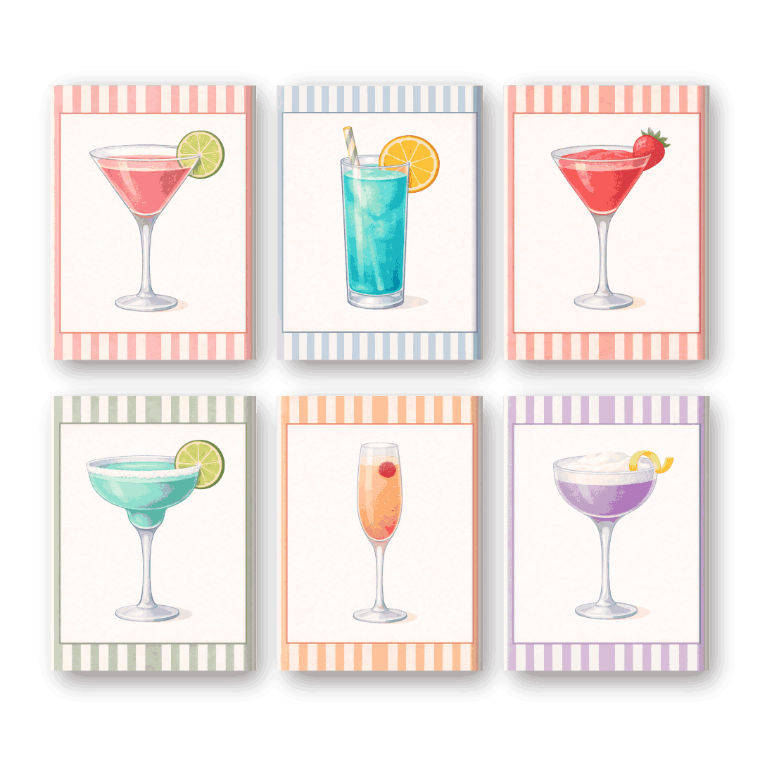 Striped Sip Delights - Paint by Numbers Kit