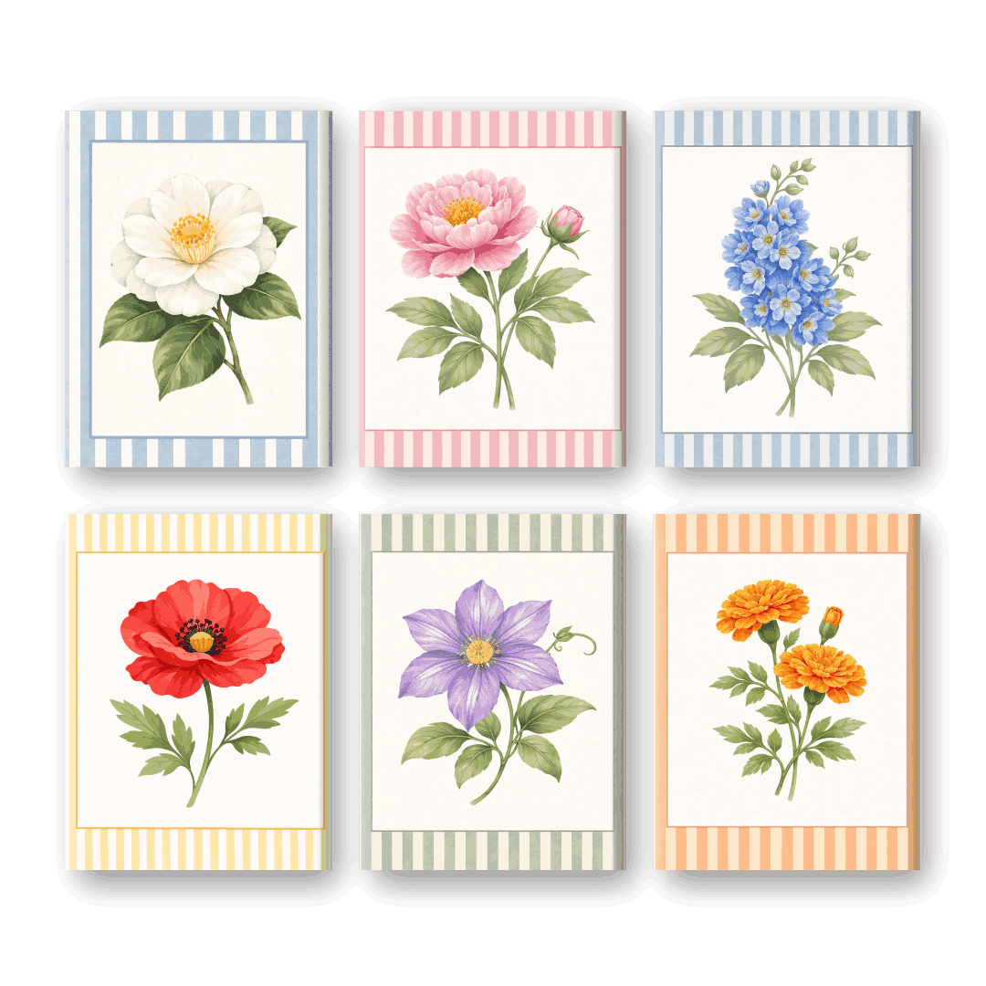 Vibrant Flower Parade - Paint by Numbers Kit