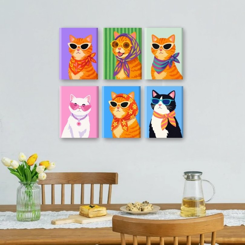 Charming Cats in Glamour - Detail 2