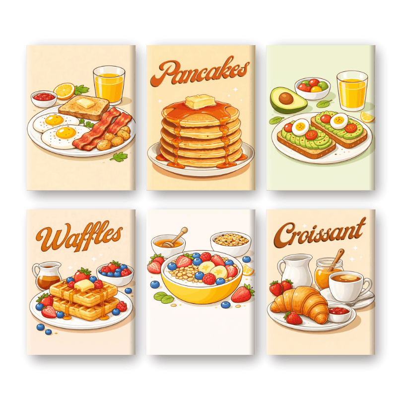 Lazy Sunday Brunch Collection - Paint by Numbers Kit