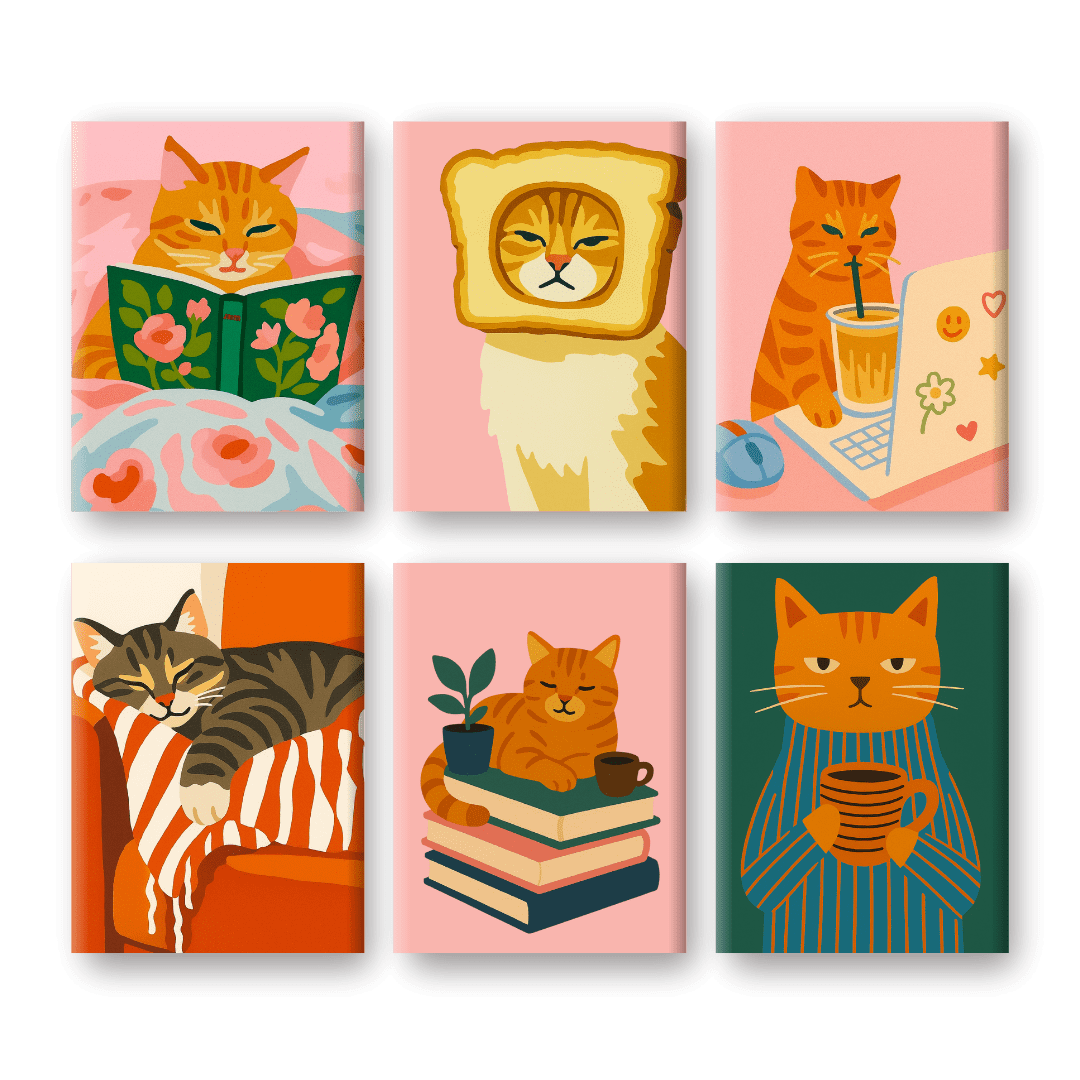 Relaxed Felines - Paint by Numbers Kit