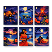 Moonlit Tropical Night Mini Set - Paint by Numbers Kit