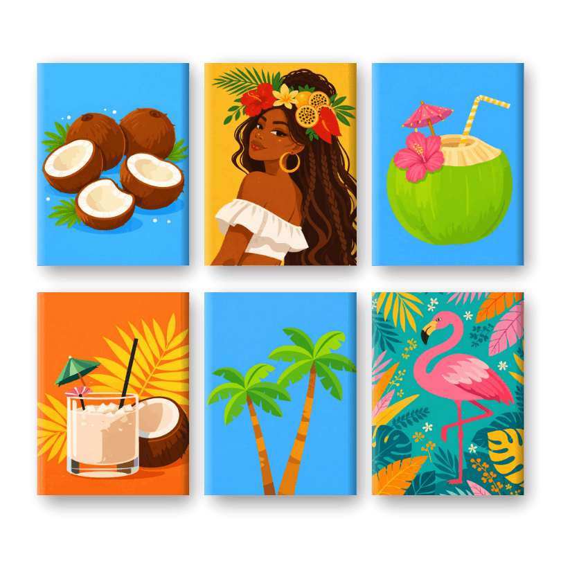 Tropical Paradise Mini Series - Paint by Numbers Kit