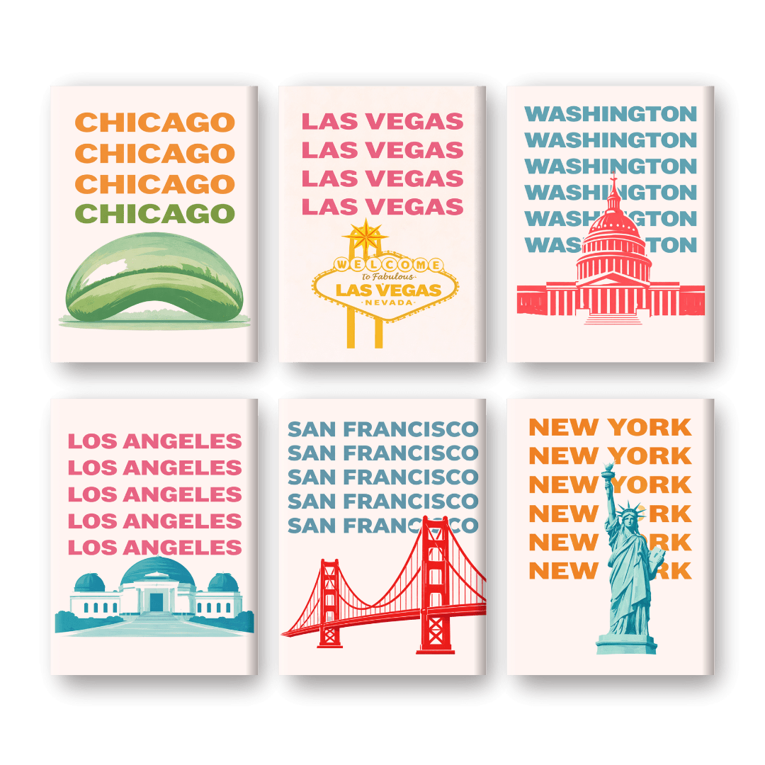 American Adventures Mini Set - Paint by Numbers Kit
