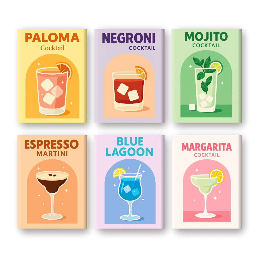 Vivid Cocktail Celebration Set - Paint by Numbers Kit
