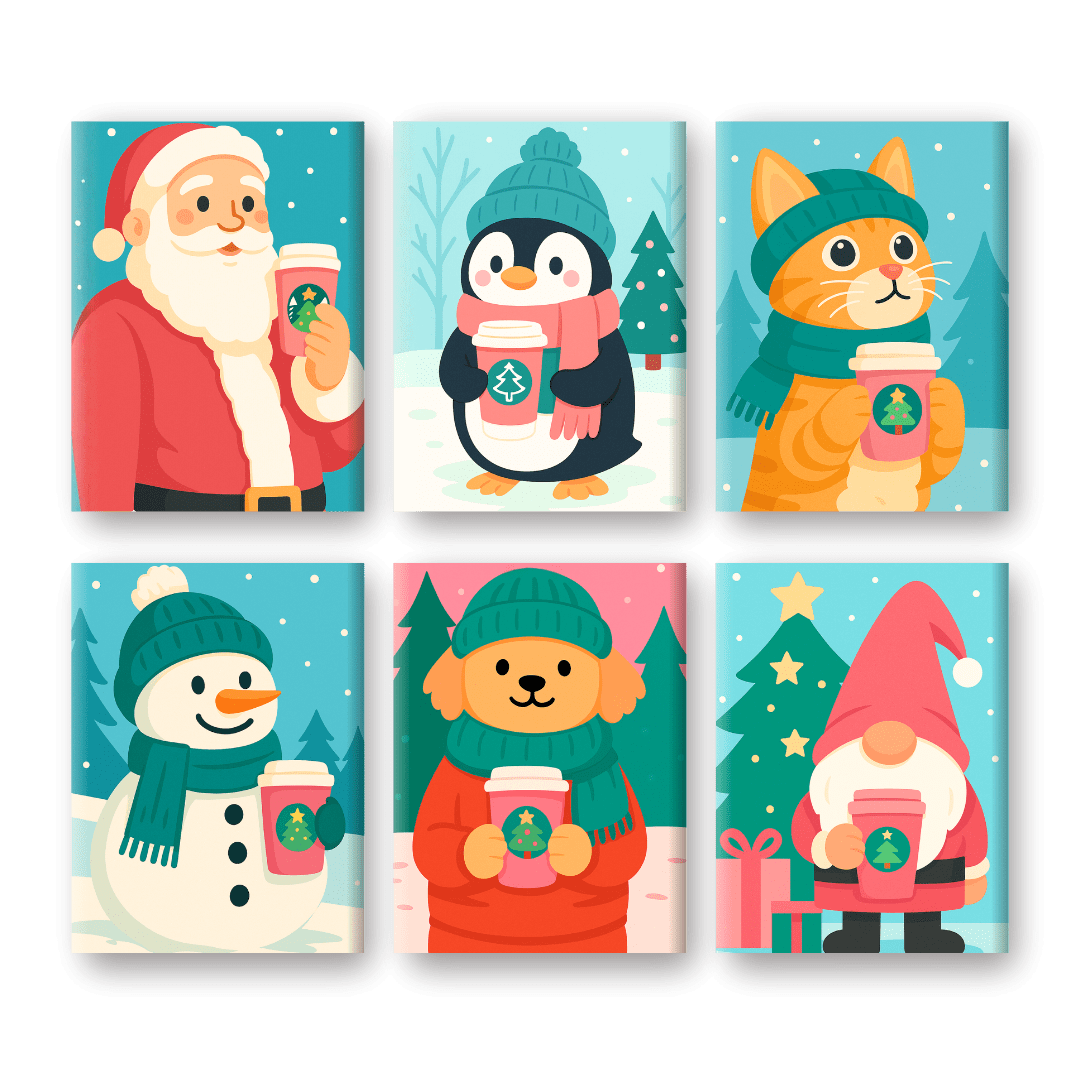 Warm Winter Sips Collection - Paint by Numbers Kit