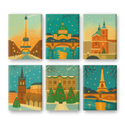 Winter Cityscape Wonders - Paint by Numbers Kit