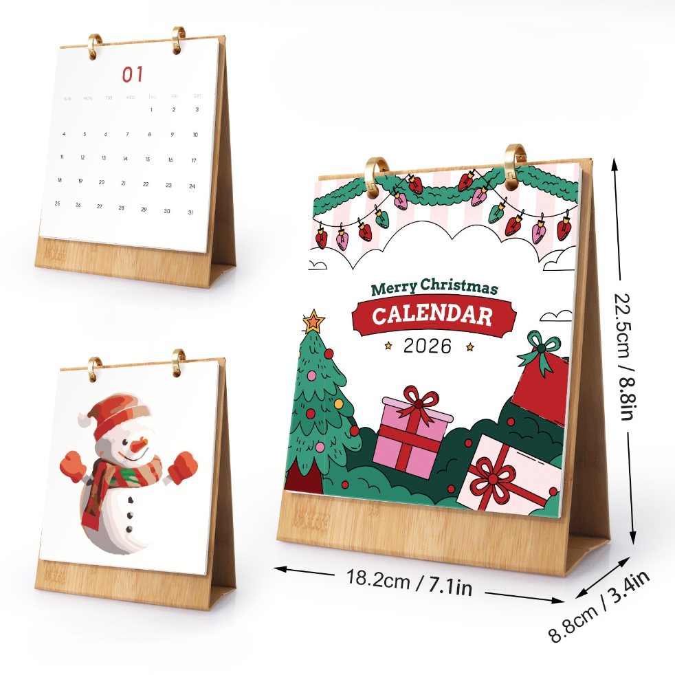 Merry Christmas 2026 Desk Calendar - Detail 3