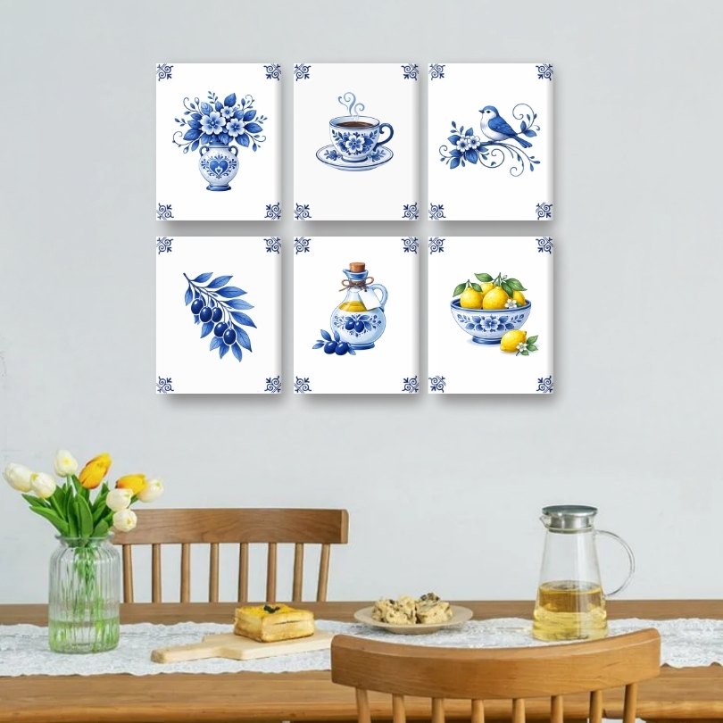 Delft Blue Charm: Miniature Art Collection - Detail 2